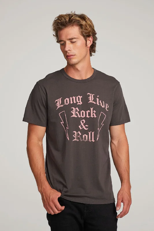 Men's weatherproof outdoor t-shirt-Long Live Rock Mens Tee