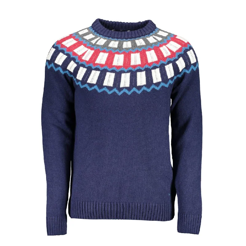 Men's turtleneck sweater-Gant Chic Crew Neck Sweater with Contrast Men's Details