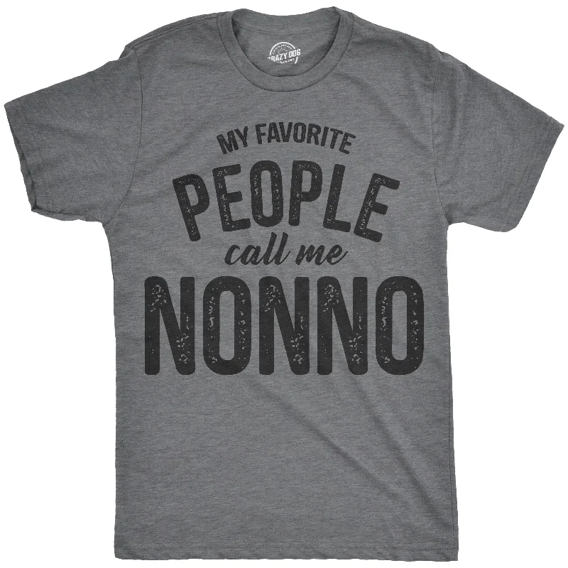 Men's relaxed fit athletic t-shirt-My Favorite People Call Me Nonno Men's T Shirt