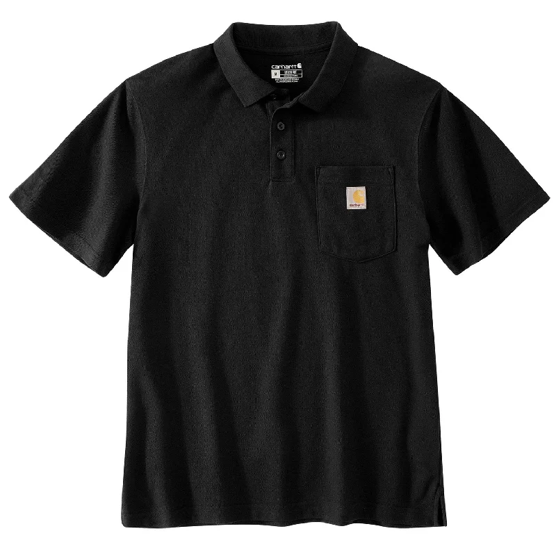 Men's lightweight office wear polo shirt-Carhartt Men's Loose Fit Midweight Pocket Short Sleeve Polo Shirt