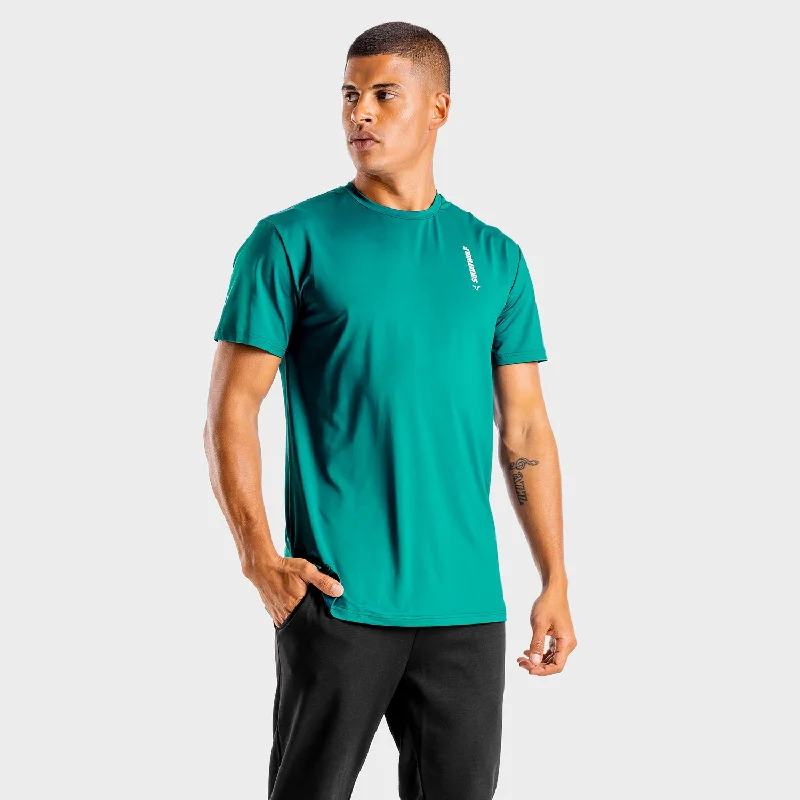 Men's sporty casual wear t-shirt-Flux Tee - Teal