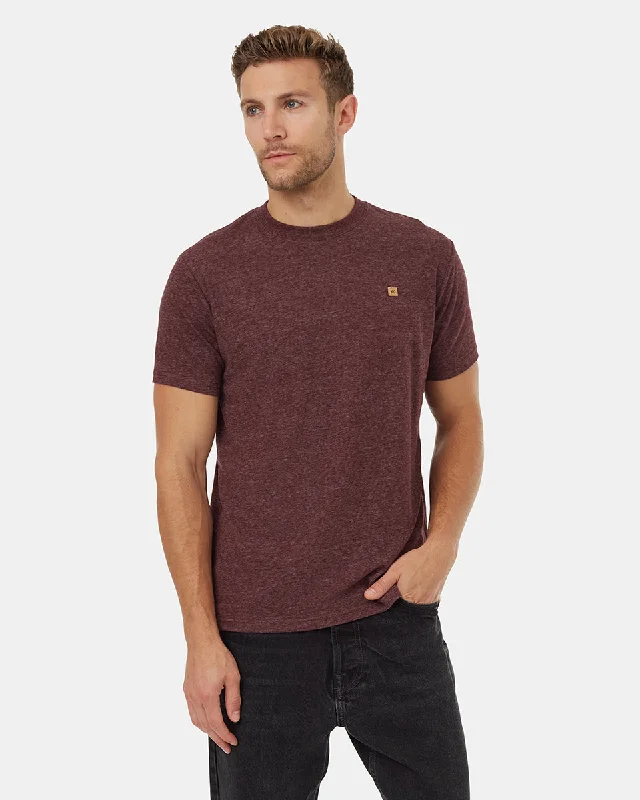 Men's fitness wear t-shirt-Hemp Step Hem T-Shirt