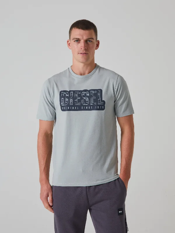 Men's workout tech t-shirt-Kurd Tee Glacier Ice