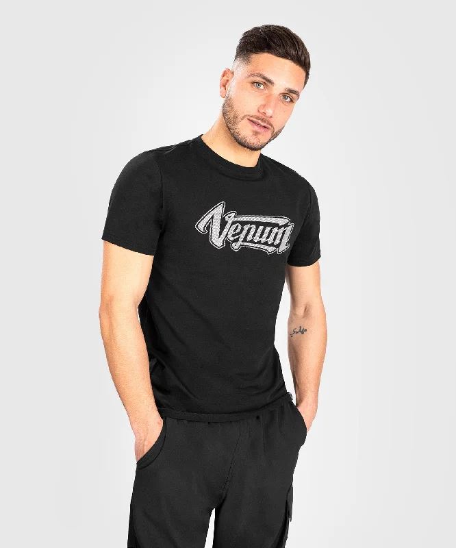 Men's tech fabric athletic t-shirt-Venum Absolute 2.0 T-shirt - Adjusted Fit - Black/Silver