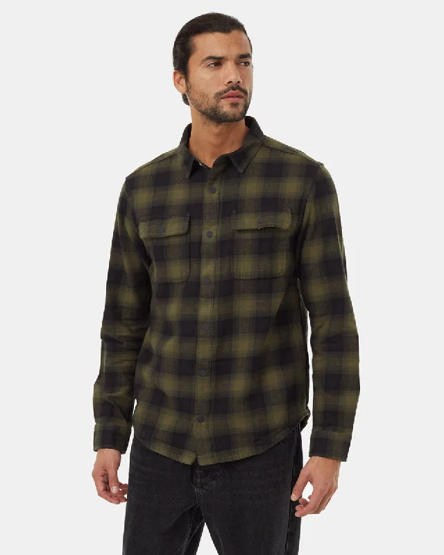 Men's sustainable athletic shirt-Kapok Flannel Colville