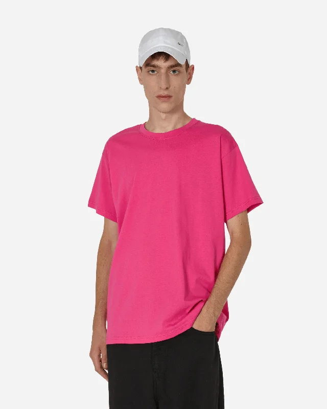 Men's summer wear t-shirt-Logo T-Shirt Fluo Pink