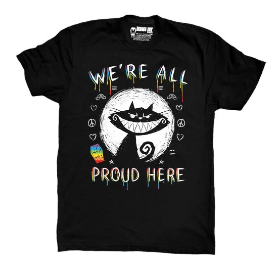 Men's performance athletic shirt-We're All Proud Here Men Tshirt