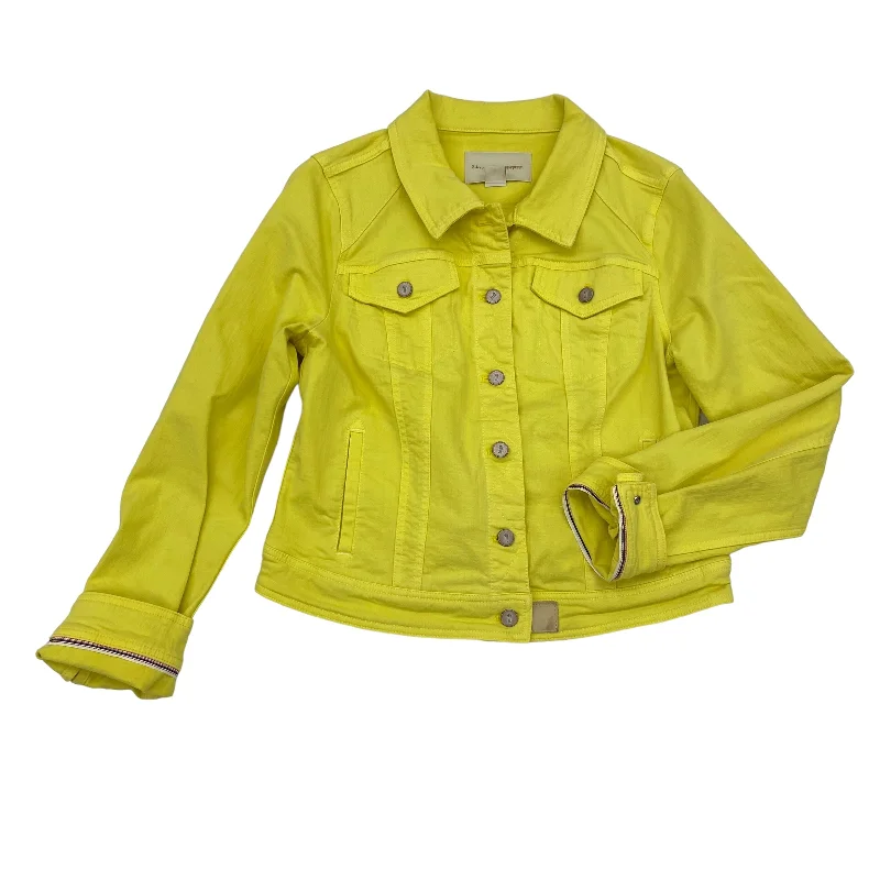 Men's adventure-ready parka-YELLOW DENIM JACKET DENIM by PILCRO Size:L