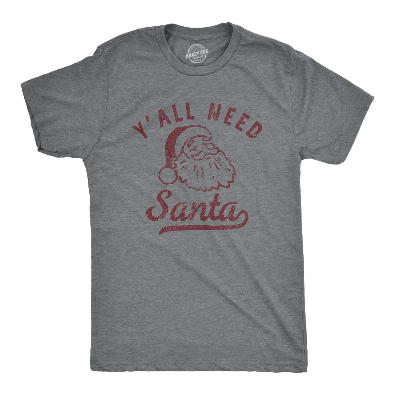 Men's comfortable wear t-shirt-Yall Need Santa Men's T Shirt