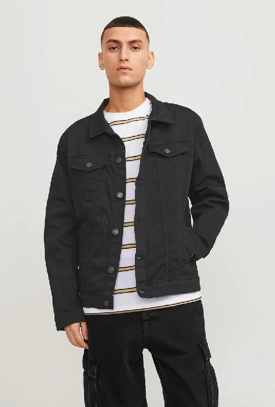 Men's modern denim jacket-JACK AND JONES BLAINE DENIM JACKET