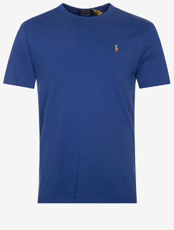 Men's modern fit t-shirt-Pima Short Sleeve T-shirt Blue