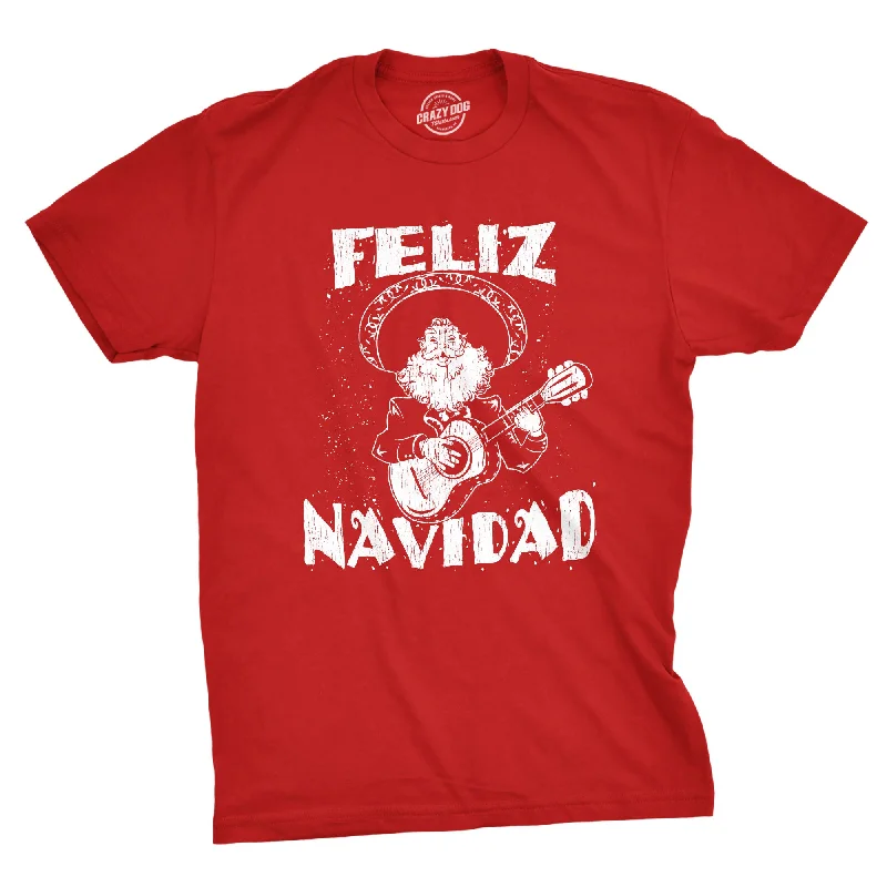 Men's versatile athletic t-shirt-Feliz Navidad Men's T Shirt