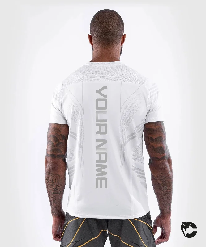 Men's graphic design t-shirt-UFC Venum Personalized Authentic Fight Night Men's Walkout Jersey - White