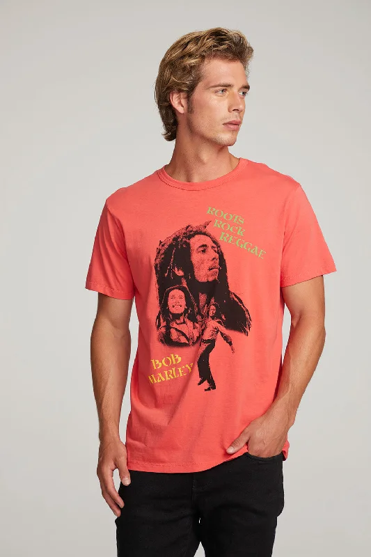 Men's eco-friendly recycled t-shirt-Bob Marley Roots Rock Reggae Mens Tee