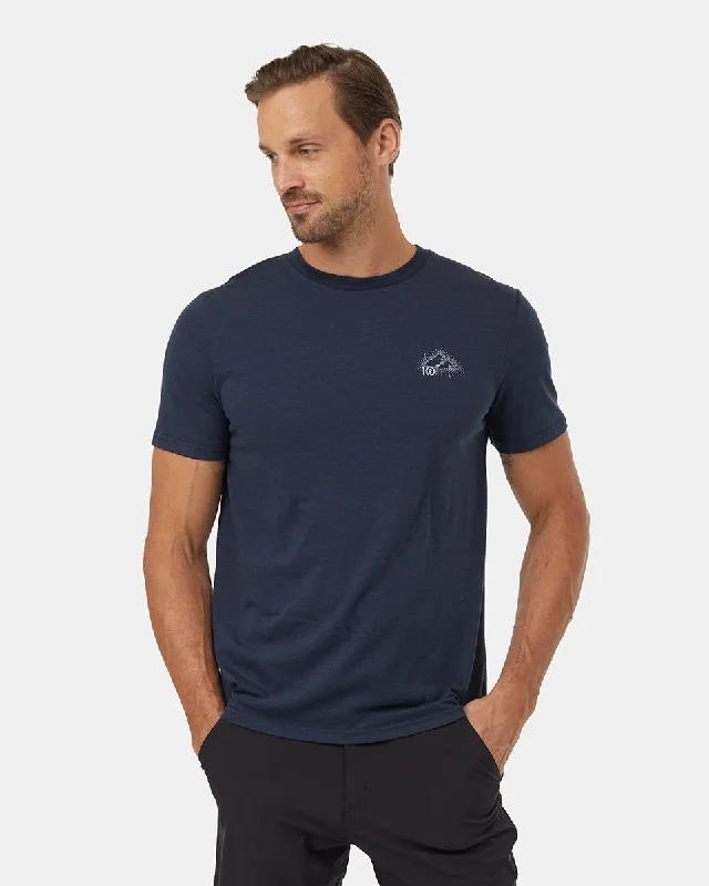 Men's breathable cotton t-shirt-Mountain Crest T-Shirt