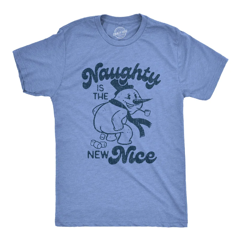 Men's versatile athletic t-shirt-Naughty Is The New Nice Men's T Shirt