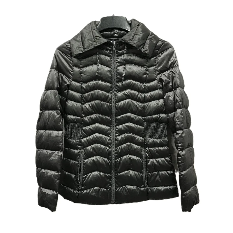 Men's non-iron travel jacket-Grey Jacket Puffer & Quilted By Ana, Size: S