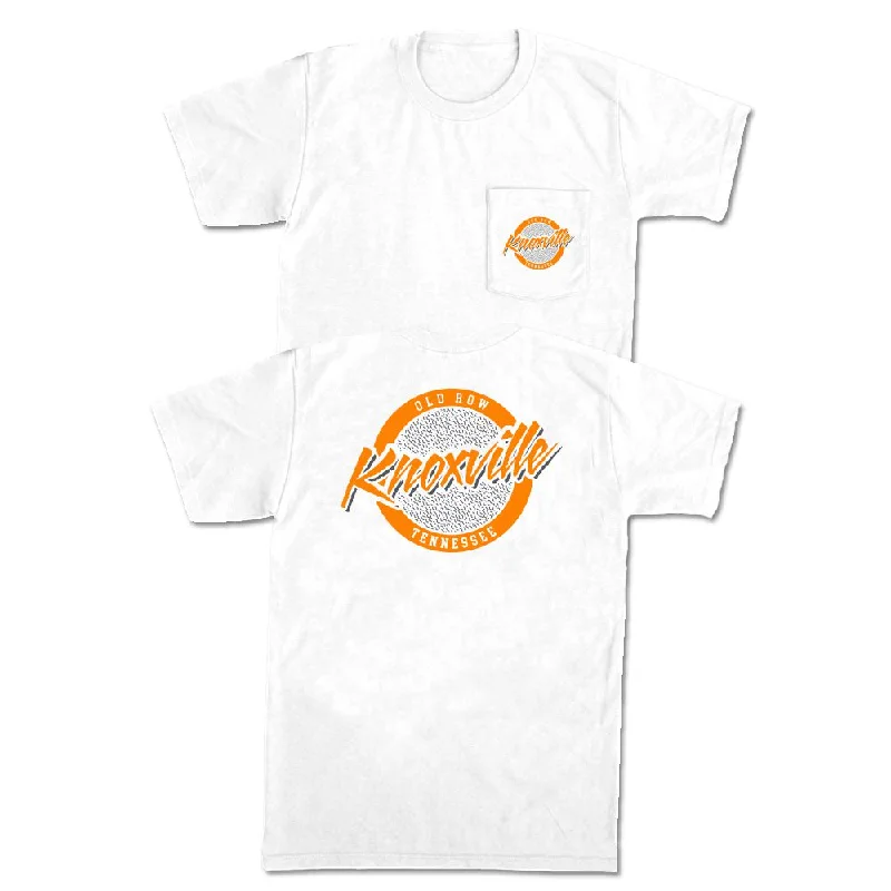 Men's workout tech t-shirt-Knoxville, Tennessee Circle Logo Pocket Tee