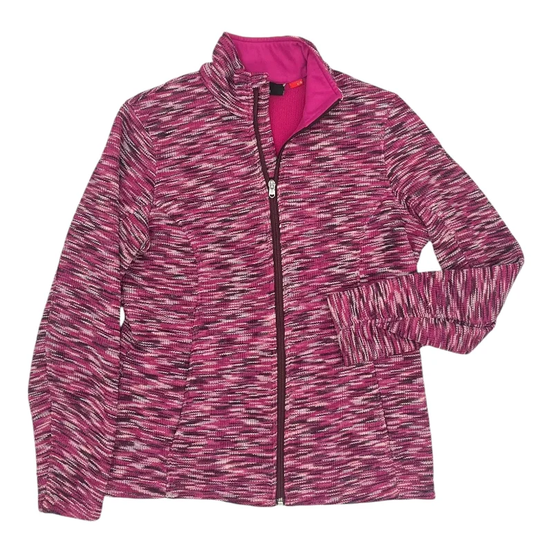 Men's antibacterial performance jacket-Jacket Shirt By Spyder In Pink, Size:L