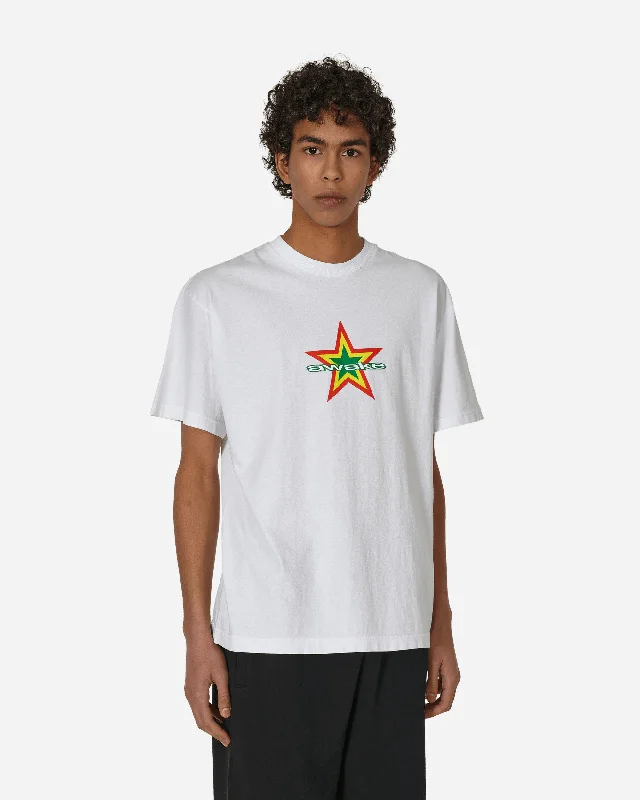 Men's weatherproof outdoor t-shirt-Star Logo T-Shirt Whtie