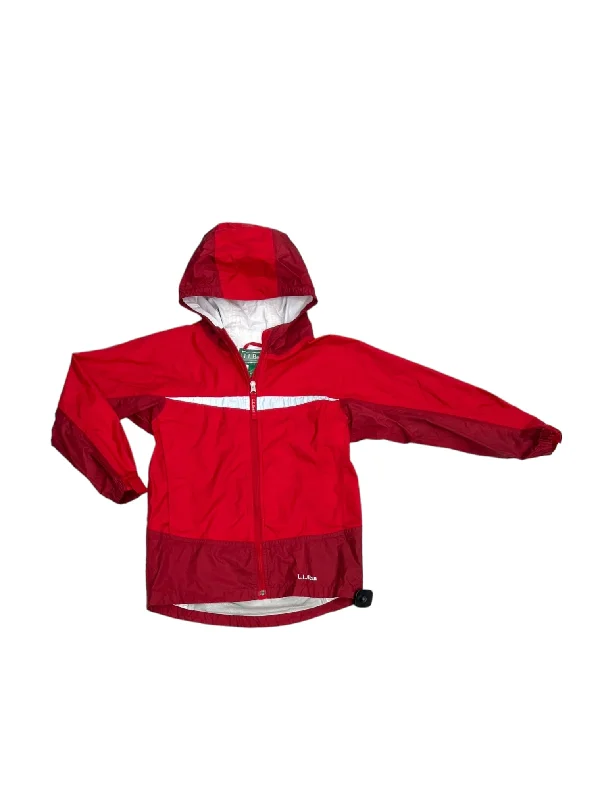 Men's relaxed fit parka-Red Jacket Windbreaker L.l. Bean, Size M