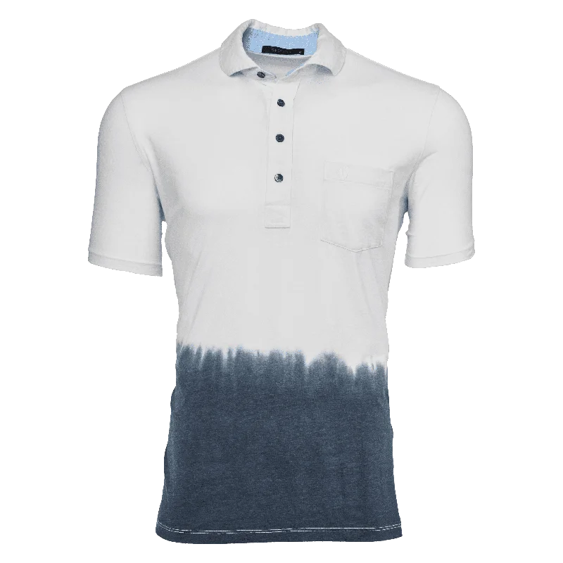 Men's relaxed fit performance polo shirt-Dip Dye Spirit Polo