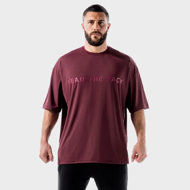 Men's summer wear t-shirt-LAB360° Oversized Tee - Tawny Port