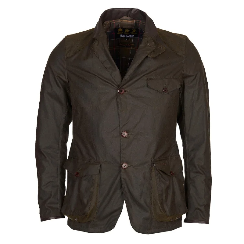 Men's quick-dry travel coat-Barbour Beacon Sports Jacket Olive