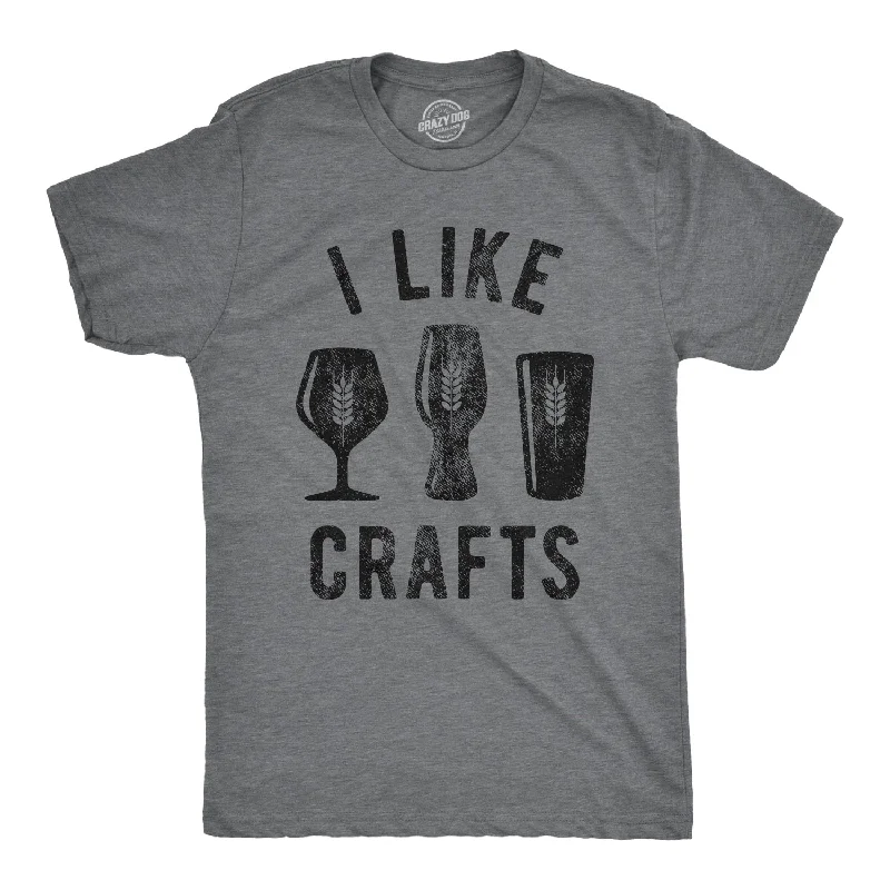 Men's graphic design t-shirt-I Like Crafts Men's T Shirt