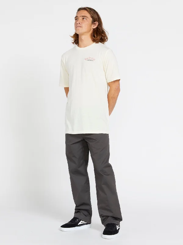 Men's pre-washed office pants-Frickin Skate Chino Pants - Asphalt Black