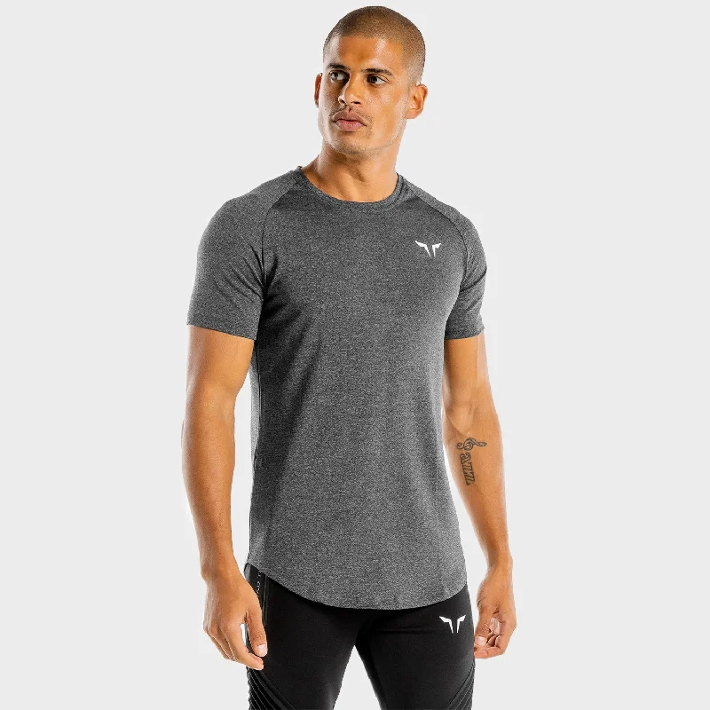 Men's comfortable wear t-shirt-Melange Tee - Dark Grey