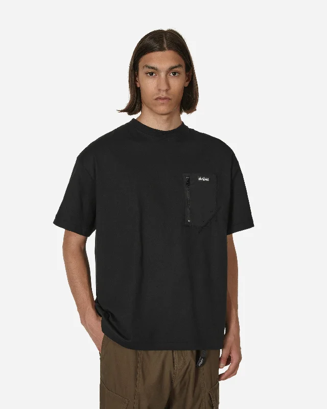 Men's graphic design t-shirt-Camp Pocket T-Shirt Black