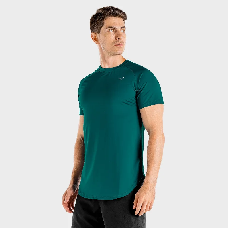 Men's sporty casual wear t-shirt-Limitless Razor Tee - Teal