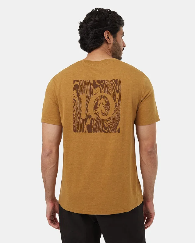 Men's organic cotton blend t-shirt-Woodblock Ten T-Shirt