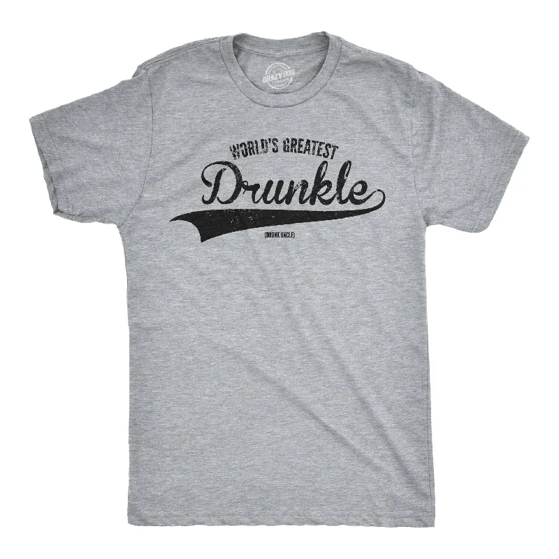 Men's relaxed fit athletic t-shirt-World's Greatest Drunkle Men's T Shirt