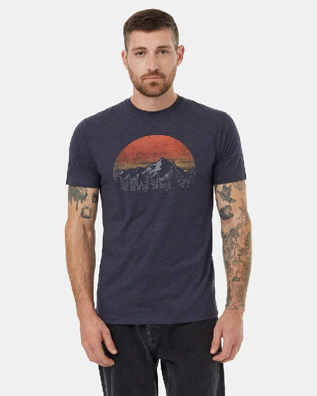 Men's workout tech t-shirt-Vintage Sunset T-Shirt