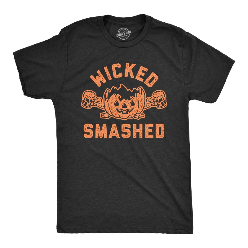 Men's fashion tech t-shirt-Wicked Smashed Men's T Shirt