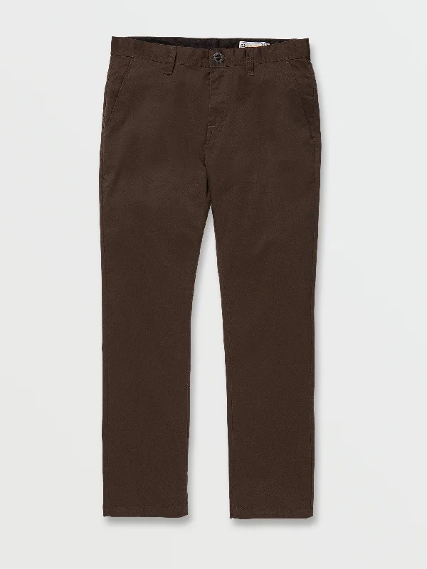 Men's eco-conscious casual pants-Frickin Slim Stretch Chino Pants - Dark Brown