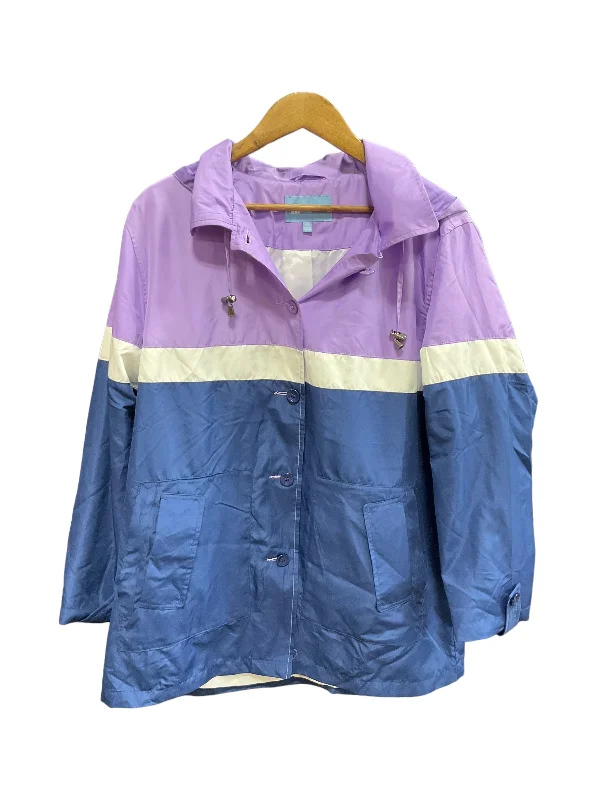 Men's eco-friendly casual jacket-Blue & Purple Jacket Windbreaker Koret, Size Xl